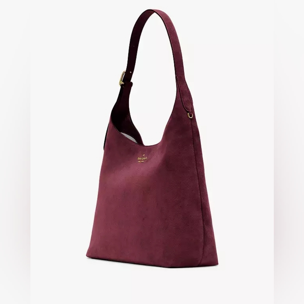 (1770) NWT KATE SPADE 454 Suede Large Shoulder Bag - Picture 3 of 10
